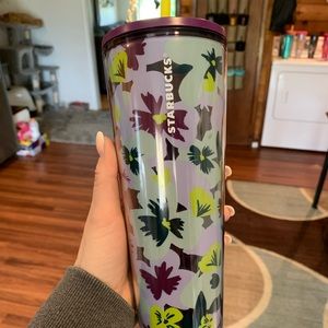 Starbucks purple floral tumbler